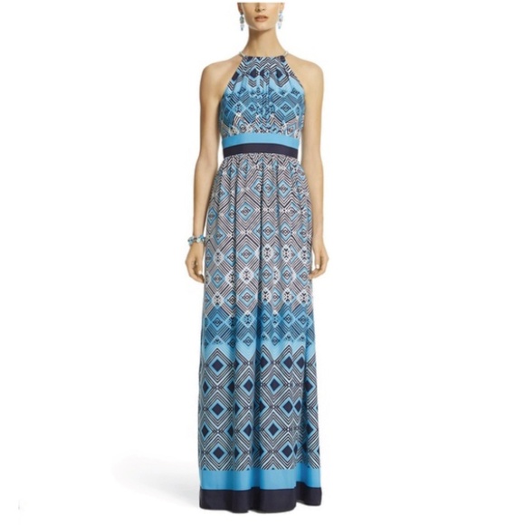White House Black Market Dresses & Skirts - WHBM Sz 4 NWT Cut-In Maxi Dress With Necklace